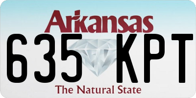 AR license plate 635KPT