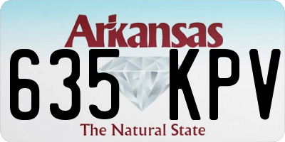 AR license plate 635KPV