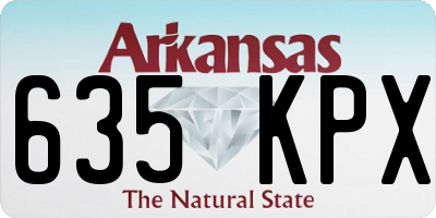 AR license plate 635KPX
