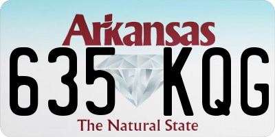 AR license plate 635KQG