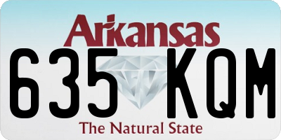 AR license plate 635KQM