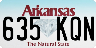 AR license plate 635KQN