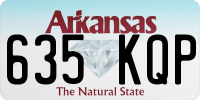 AR license plate 635KQP