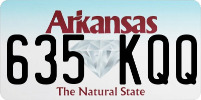 AR license plate 635KQQ