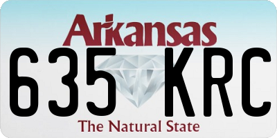 AR license plate 635KRC