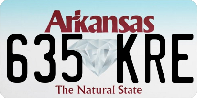 AR license plate 635KRE