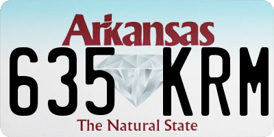 AR license plate 635KRM