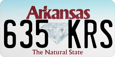 AR license plate 635KRS