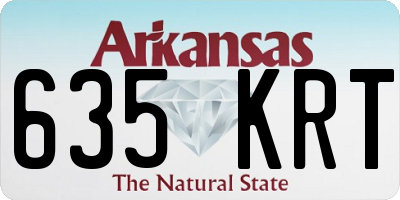 AR license plate 635KRT