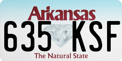 AR license plate 635KSF