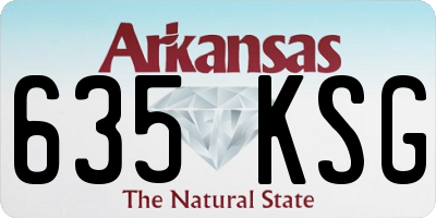 AR license plate 635KSG