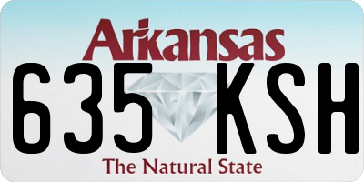 AR license plate 635KSH