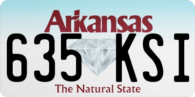 AR license plate 635KSI