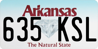 AR license plate 635KSL