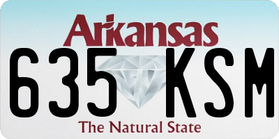 AR license plate 635KSM
