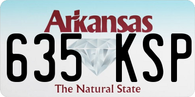 AR license plate 635KSP