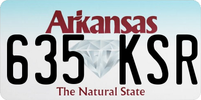 AR license plate 635KSR