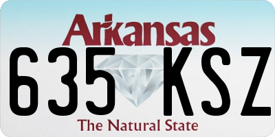 AR license plate 635KSZ