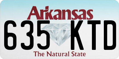 AR license plate 635KTD