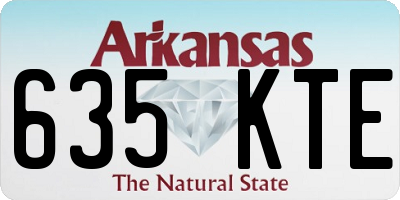 AR license plate 635KTE