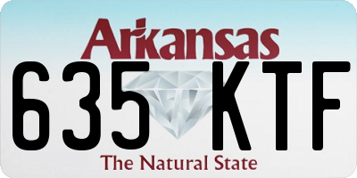 AR license plate 635KTF