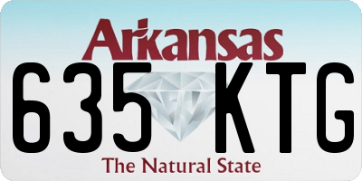 AR license plate 635KTG