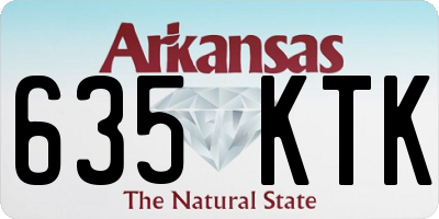 AR license plate 635KTK