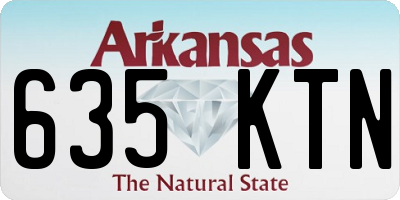 AR license plate 635KTN