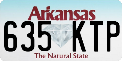 AR license plate 635KTP