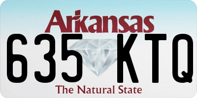 AR license plate 635KTQ