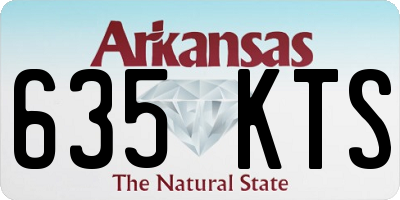 AR license plate 635KTS