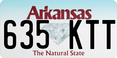 AR license plate 635KTT