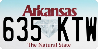 AR license plate 635KTW