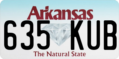 AR license plate 635KUB