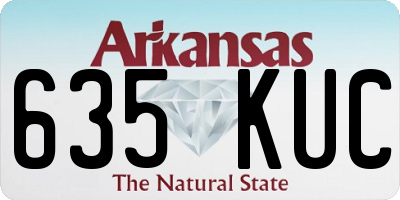 AR license plate 635KUC