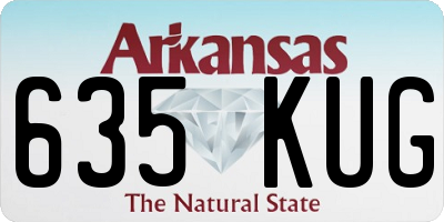 AR license plate 635KUG