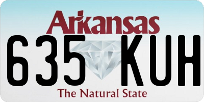AR license plate 635KUH