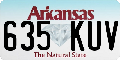 AR license plate 635KUV