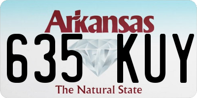 AR license plate 635KUY