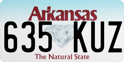 AR license plate 635KUZ