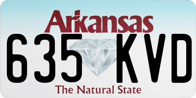 AR license plate 635KVD