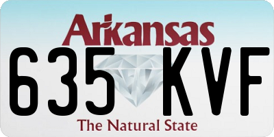 AR license plate 635KVF