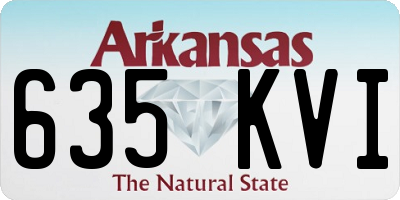 AR license plate 635KVI