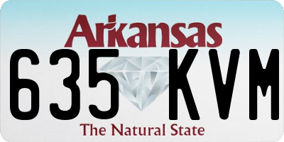 AR license plate 635KVM