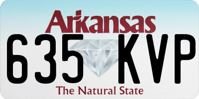 AR license plate 635KVP