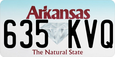 AR license plate 635KVQ