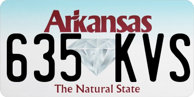 AR license plate 635KVS