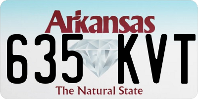 AR license plate 635KVT