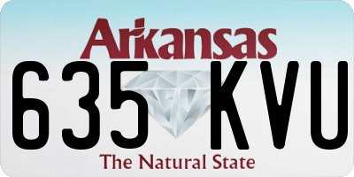 AR license plate 635KVU
