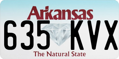 AR license plate 635KVX